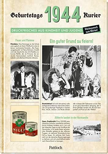 1944 - Geburtstagskurier: Druckfrisches aus Kindheit und Jugend | Geburtstagszeitung als Geschenk zum 80. Geburtstag (Geschenke für runde Geburtstage 2024 und Jahrgangsbücher)