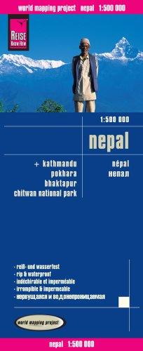 Reise Know-How Landkarte Nepal (1:500.000): world mapping project: Mit Detailplänen von Kathmandu, Pokhara, Bhaktapur, Chitwan National Park