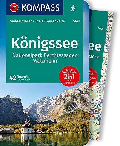 KOMPASS Wanderführer Königssee, Nationalpark Berchtesgaden, Watzmann: Wanderführer mit Extra-Tourenkarte 1:35.000, 42 Touren, GPX-Daten zum Download.