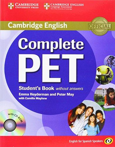 Complete Pet for Spanish Speakers Student's Book Without Answers [With CDROM]