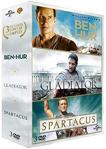 Coffret péplum : gladiator ; spartacus ; ben-hur [FR Import]