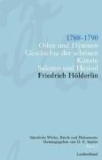 Friedrich Hölderlin. Sämtliche Werke, Briefe und Dokumente. 12 Bände: Sämtliche Werke, Briefe und Dokumente. Band 2: 1788-1790. Oden und Hymnen. Geschichte der schönen Künste. Salomo und Hesiod: BD 2