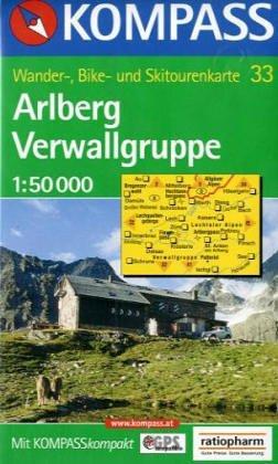 Kompass Karten, Arlberg, Nördliche Verwallgruppe