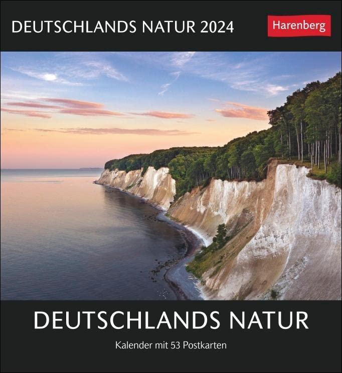 Deutschlands Natur Postkartenkalender 2024: Kalender mit 53 Postkarten