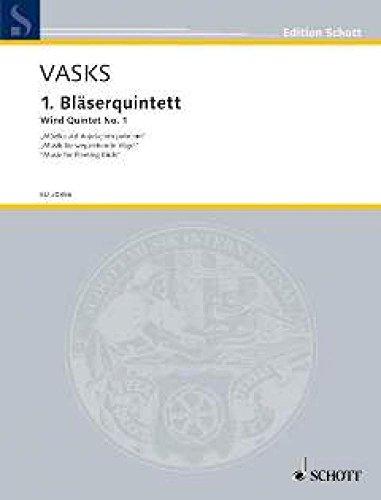 1. Bläserquintett: "Mūzika aizlidojušajiem putniem" / "Musik für wegziehende Vögel" / "Music for Fleeting Birds". Flöte, Oboe, Klarinette, Horn und Fagott. Partitur und Stimmen. (Edition Schott)