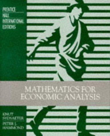 Mathematical Analysis for Economists