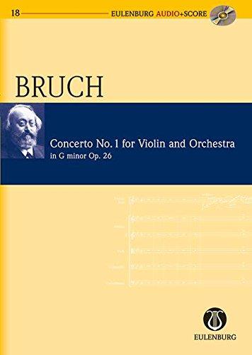 Konzert Nr. 1 g-Moll: op. 26. Violine und Orchester. Studienpartitur + CD. (Eulenburg Audio+Score)