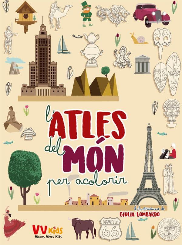 Atles del món per acolorir (vvkids) (VVKIDS ATLAS DEL MUNDO)