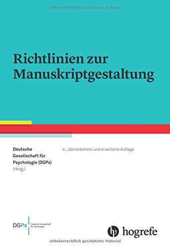 Richtlinien zur Manuskriptgestaltung