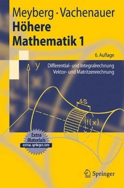 Höhere Mathematik 1: Differential- und Integralrechnung Vektor- und Matrizenrechnung (Springer-Lehrbuch) (German Edition)