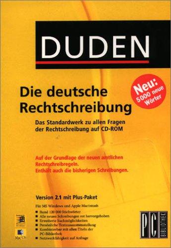 Duden. Die deutsche Rechtschreibung 2.1. CD- ROM für Windows ab 95/ MacOS ab 7.51 (RSR)