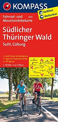 Südlicher Thüringer Wald - Suhl - Coburg: Fahrradkarte. GPS-genau. 1:70000 (KOMPASS-Fahrradkarten Deutschland, Band 3079)