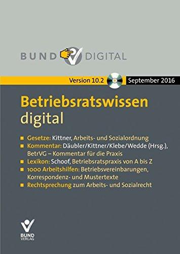 Betriebsratswissen digital (Version 10.2), DVD-ROM