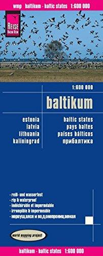 Reise Know-How Landkarte Baltikum (1:600.000) : Estland, Lettland, Litauen und Region Kaliningrad: world mapping project