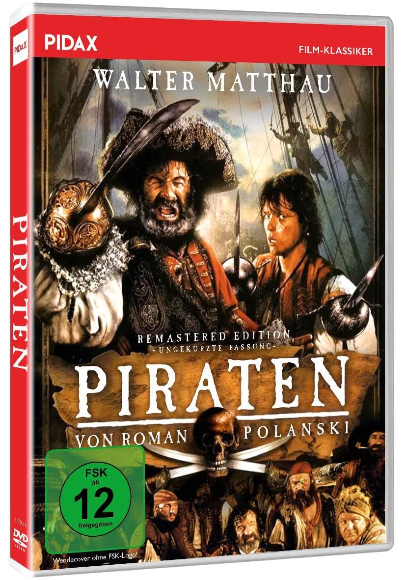 Piraten von Roman Polanski - Preisgekrönter Abenteuerfilm mit Starbesetzung - Aufbereiteter Film und Ton - Klassisches Piratenabenteuer von 1986 mit Walter Matthau (Pidax Film-Klassiker) [1 DVDs]