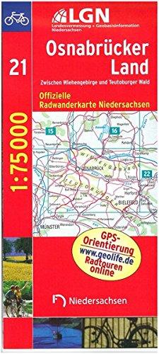 Topographische Sonderkarten Niedersachsen. Sonderblattschnitte auf der Grundlage der amtlichen topographischen Karten, meistens grösseres ... Niedersachsen, Bl.21, Osnabrück