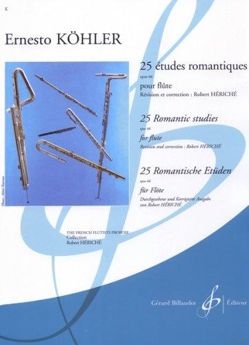 KOHLER E. - Estudios Romanticos (25) Op.66 para Flauta (Heriche)