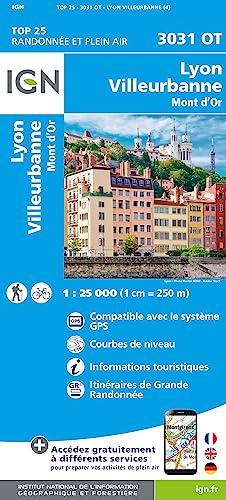 3031OT Lyon Villeurbanne Mont d'Or 1 : 25 000