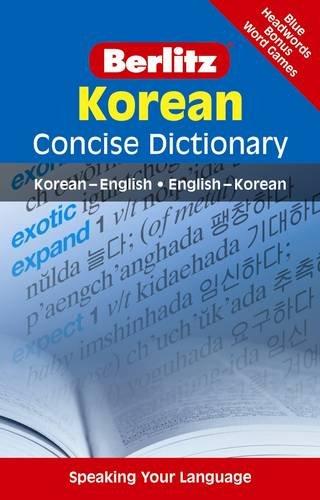 Berlitz Language: Korean Concise Dictionary: Korean-English, English-Korean (Berlitz Concise Dictionary)