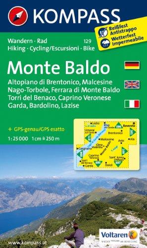 Monte Baldo: Wanderkarte mit Radtouren. GPS-genau. 1:25000 (KOMPASS-Wanderkarten)