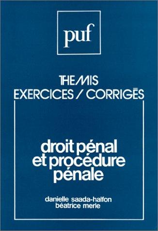 Droit pénal et procédure pénale