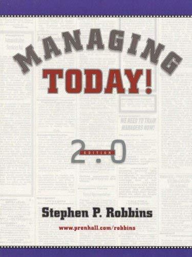 Managing Today!: International Edition