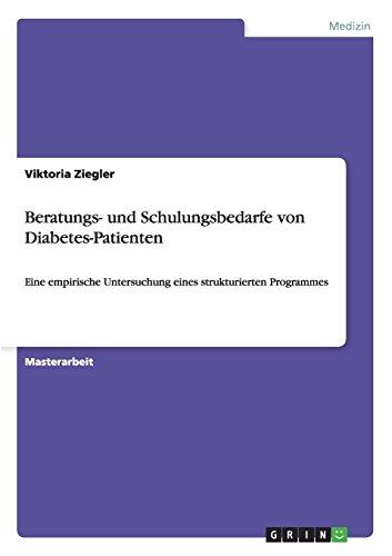 Beratungs- und Schulungsbedarfe von Diabetes-Patienten