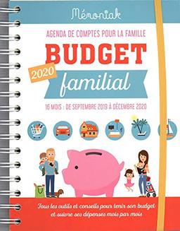 Budget familial 2020 : agenda de comptes pour la famille : 16 mois, de septembre 2019 à décembre 2020