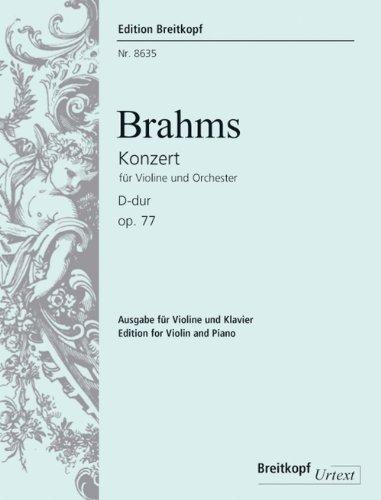 Violinkonzert D-dur op. 77 - Breitkopf Urtext - Ausgabe für Violine und Klavier (EB 8635)