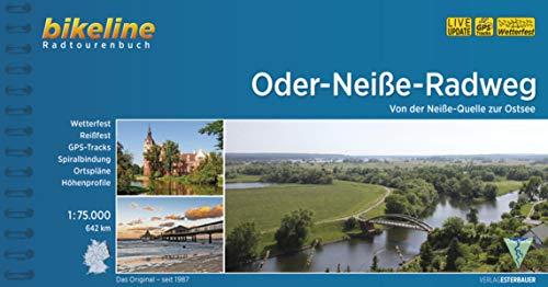 Oder-Neiße-Radweg: Von der Neiße-Quelle zur Ostsee, 1:75.000, 642 km, wetterfest/reißfest, GPS-Tracks Download, LiveUpdate (Bikeline Radtourenbücher)