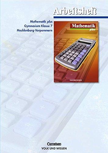 Mathematik plus - Mecklenburg-Vorpommern: Mathematik plus, EURO, Arbeitsheft, Ausgabe Gymnasium Mecklenburg-Vorpommern