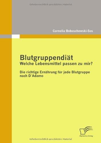 Blutgruppendiät: Welche Lebensmittel passen zu mir?: Die richtige Ernährung für jede Blutgruppe nach D`Adamo