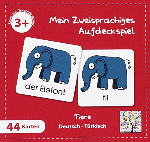 Mein Zweisprachiges Aufdeckspiel (Kinderspiel), Tiere, Türkisch