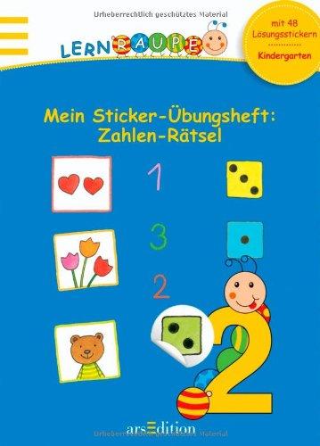 Lernraupe Mein Sticker-Übungsheft - Zahlen-Rätsel (Kindergarten-Lernraupe)