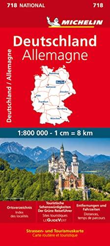 Michelin Deutschland: Straßen- und Tourismuskarte; Auflage 2023 (MICHELIN Nationalkarten)