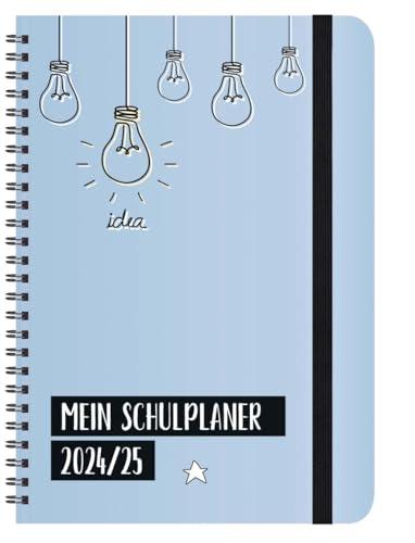 Schülerkalender Light on 2024/2025: mit 12-monat.-Kalendarium von August 2024 bis Juli 2025. Pro Woche 2 Seiten mit viel Platz für Notizen. Format 14,8 x 21 cm