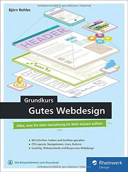 Grundkurs gutes Webdesign: Alles, was Sie über Gestaltung im Web wissen müssen, ohne Vorkenntnisse zu einer modernen und professionellen Website