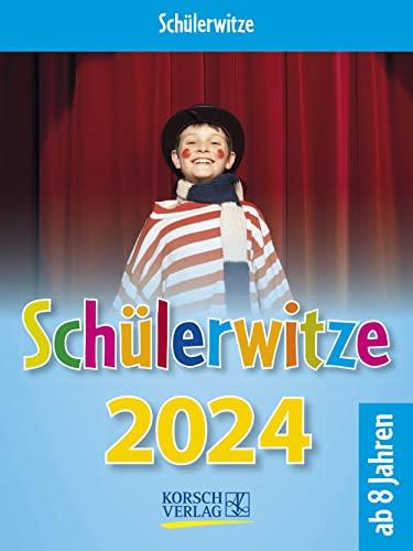 Schülerwitze 2024: Tages-Abreisskalender für Kinder mit genialen Witzen für jeden Tag I Aufstellbar I 12 x 16 cm