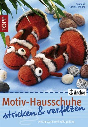 Motiv-Hausschuhe stricken & verfilzen: Mollig-warm und heiß geliebt