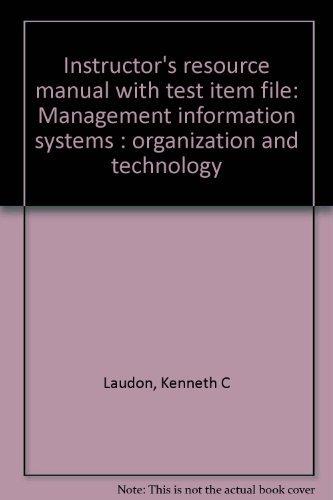 Management Information Systems: Organization and Technology