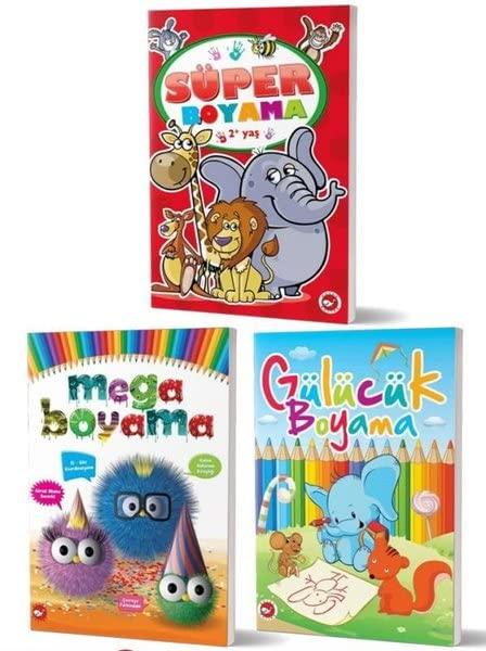 2+ Yaş Boyama Kitapları Set (3 Kitap Takım)