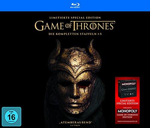 Game of Thrones Staffel 1-5 Collector's Edition (Digipack + Fotobuch + Bonusdisc + Game of Thrones Monopoly) (exklusiv bei Amazon.de) [Blu-ray] [Limited Edition]