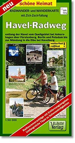 Havel-Radweg 1 : 50 000 Radwanderkarte mit Zick-Zack-Faltung (Schöne Heimat)