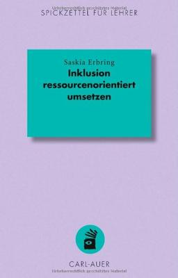 Inklusion ressourcenorientiert umsetzen