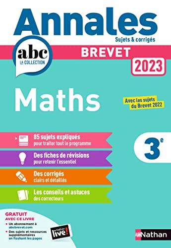 Maths 3e : brevet 2023