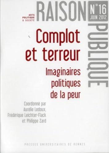 Raison publique, n° 16. Complot et terreur : imaginaires politiques de la peur