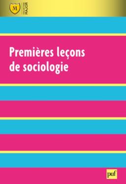 Premières leçons de sociologie