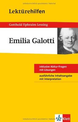 Lektürehilfen Gotthold E. Lessing "Emilia Galotti"