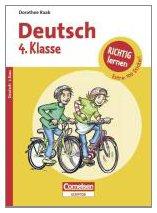 Richtig lernen 4. Klasse Deutsch: Arbeitsheft mit Tests, Lösungen und Stickern