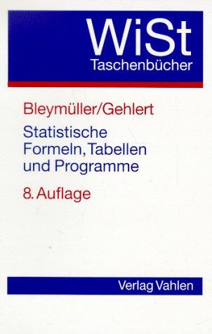 Statistische Formeln, Tabellen und Programme